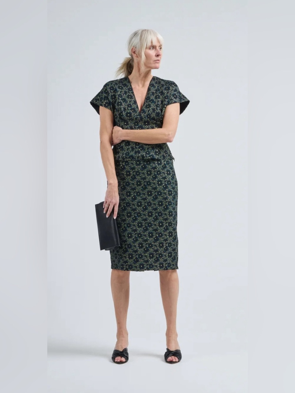 NWT Rachel Comey Carlaw Web Jacquard Skirt, 2
